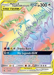 Moltres & Zapdos & Articuno GX (Secret)  - 69/68 - Hidden Fates